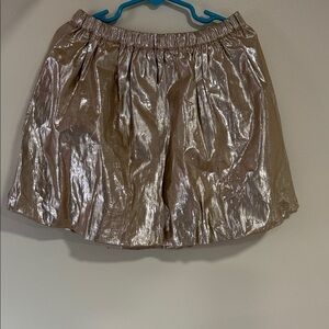 Crewcuts Metallic Rose Gold Mini Skirt